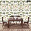 MIRRORED AFRICAN JUNGLE ANIMALS  WESTERN WALLPAPER