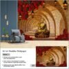 TOUCH OF DIVINE WITH BUDDHA SERENITY AND  VIBRANT RED FLOWERS MAKE YOUR HOME A FEEL  LIKE A TEMPLE