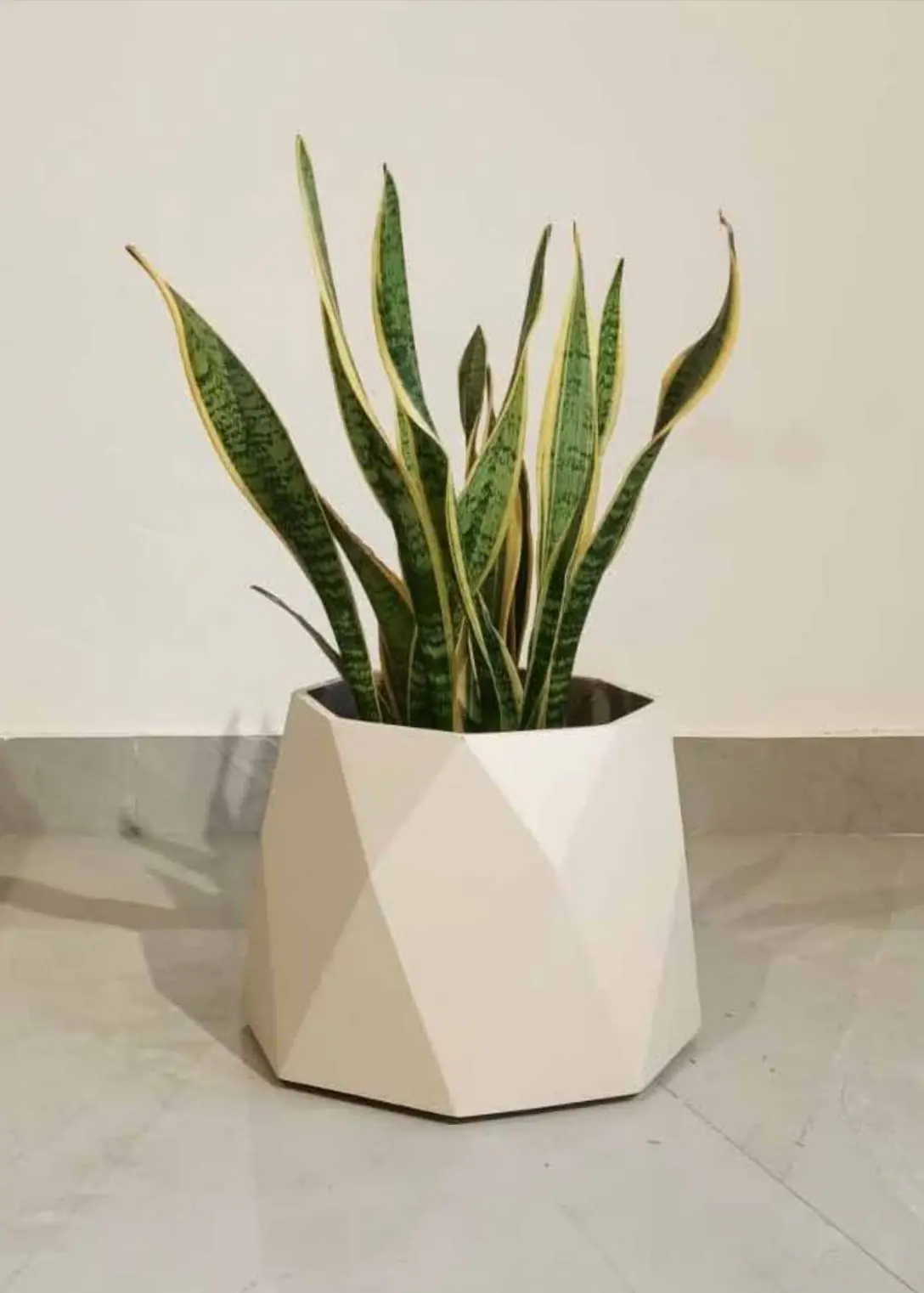 OCTA PLANTER  WHITE GLOSS FINISH