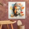 Luxe Buddha Religious Modern Art Canvas Painting with Frame for Home & Office Decoration