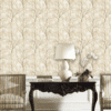GRACEFUL TREE BRANCH WALLPAPER IN SOFT EARTH TONES FOR A CALMING INTERIOR WALLPAPER