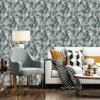 TEXTURED ABSTRACT MARBLE EFFECT IN MONOCHROME GREY TONES WALLPAPER
