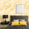 GOLD AND WHITE MARBLE EFFECT WALLPAPER FOR A LUXURIOUS AND BRIGHT BEDROOM WALLPAPER