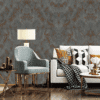 CONTEMPORARY MARBLED WALLPAPER IN DRAMATIC GREY AND BRONZE TONES FOR A BOLD DESIGN WALLPAPER