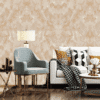 LUXURIOUS MARBLE GEOMETRIC WALLPAPER IN GOLD AND BEIGE FOR A SOPHISTICATED SPACE WALLPAPER