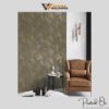 DRAMATIC TROPICAL LEAF WALLPAPER IN SHIMMERING GOLD AND DARK BRONZE FOR A LUXURIOUS AND BOLD ACCENT WALLPAPER.