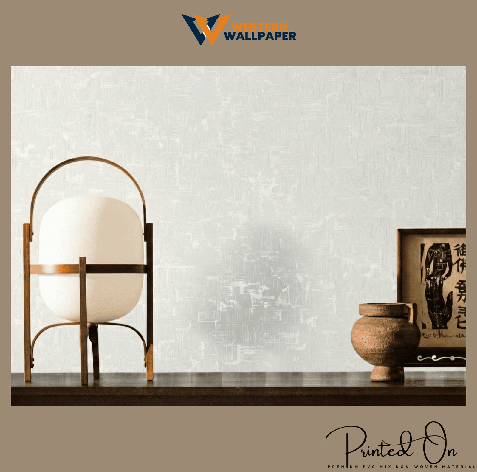 LUXE ABSTRACT WEAVE WALLPAPER IN FROSTED SILVER