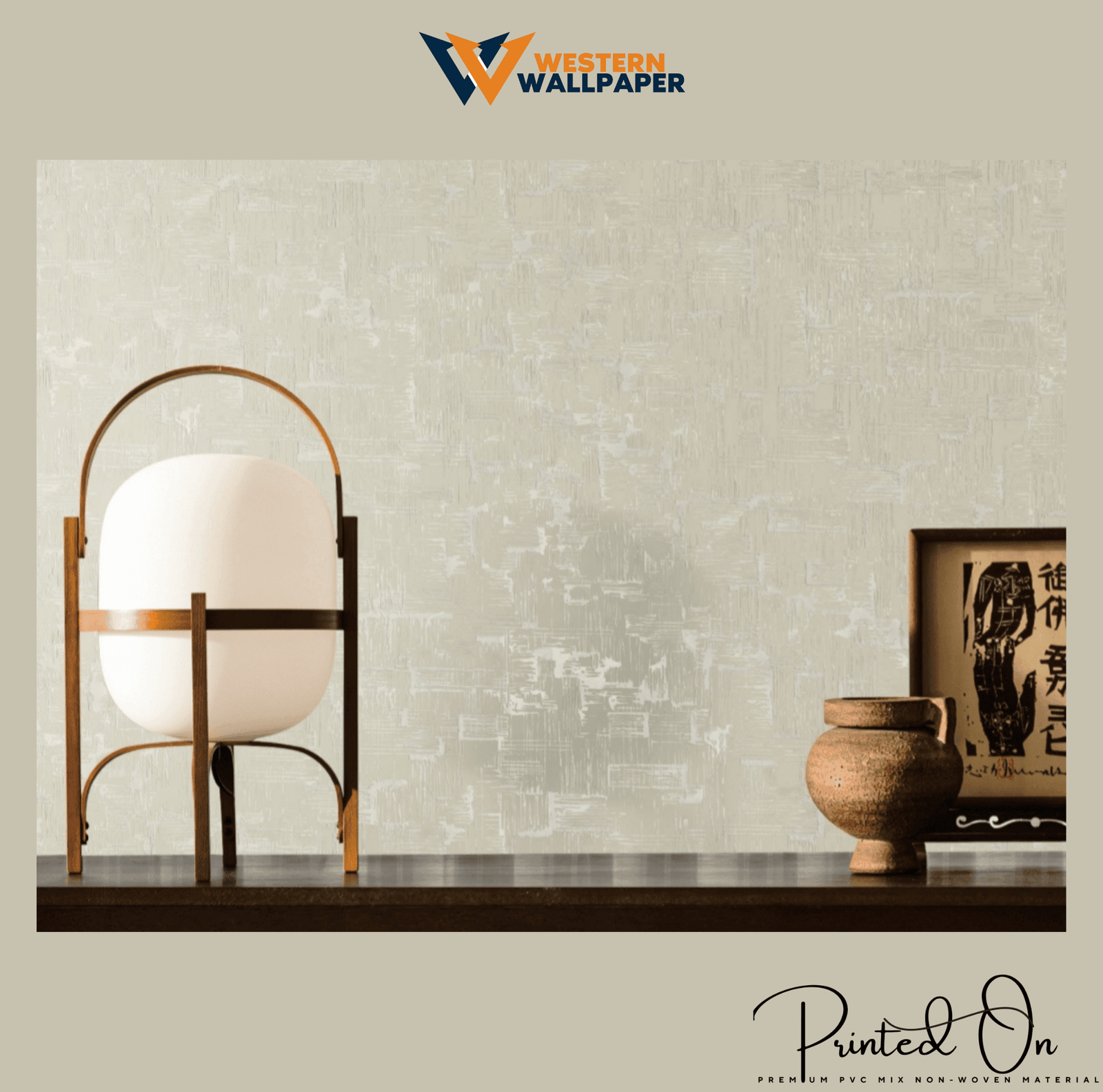 LUXE ABSTRACT WEAVE WALLPAPER IN SANDSTONE BEIGE