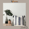 REFINED HORIZONTAL SLUB WALLPAPER IN SNOW WHITE