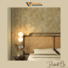 LUXE DISTRESSED CHEVRON WALLPAPER IN WEATHERED BRONZE