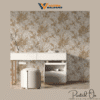 ETHEREAL GOSSAMER SHRUB WALLPAPER IN AMBER AND GOLD