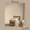 CHEVRON SANDSTONE WOOD PANELING WALLPAPER