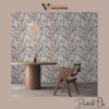 ETHEREAL ARTISAN SCROLL WALLPAPER IN SAGE AND AMBER