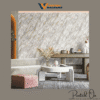TEXTURED DIAGONAL MARBLE WALLPAPER IN CLOUD GREY AND GOLD