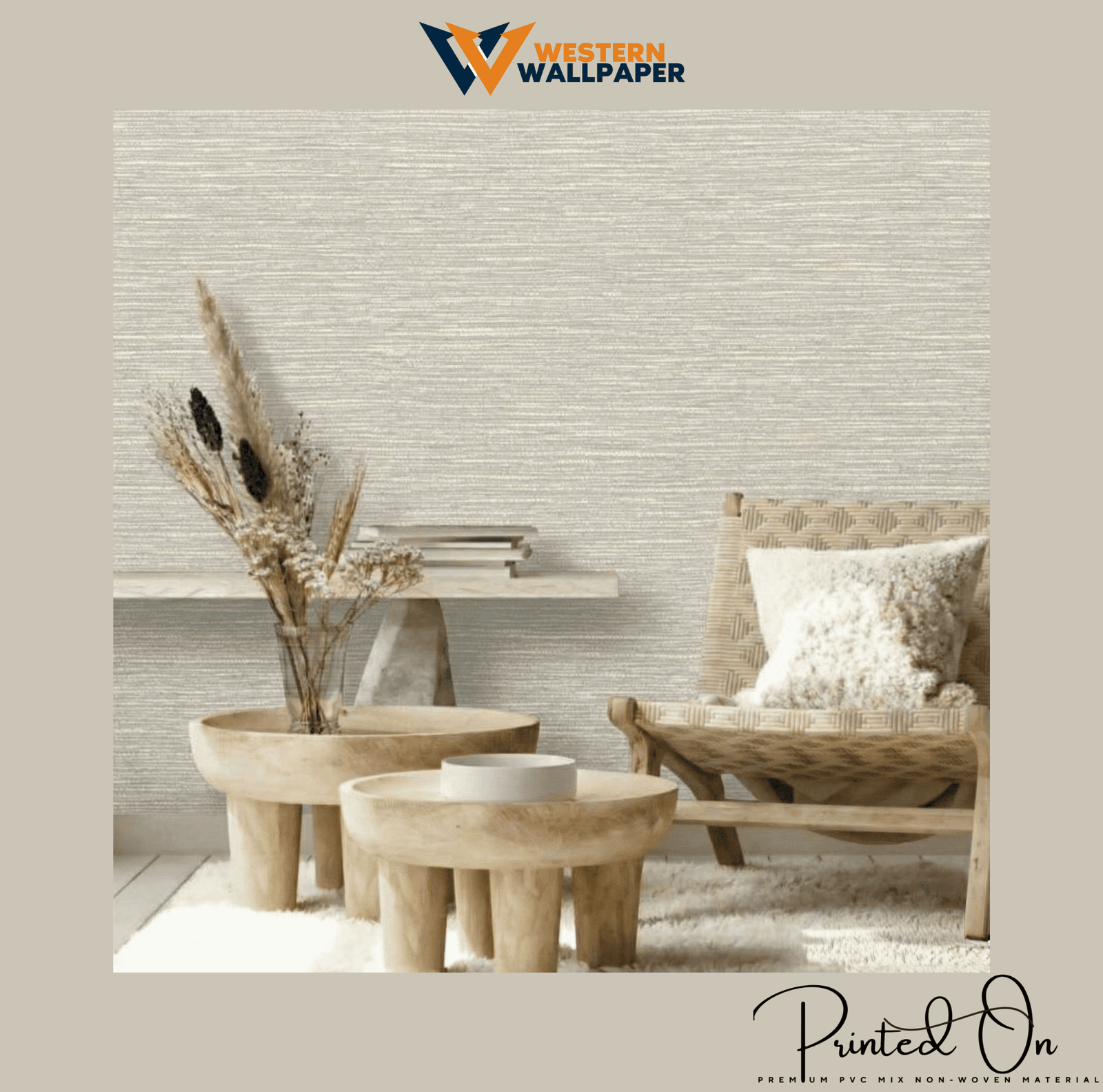TEXTURED LINEAR WEAVE WALLPAPER IN PEARL AND SILVER