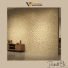 TEXTURED MULTICOLOR TERRAZZO WALLPAPER IN GOLDEN TONES