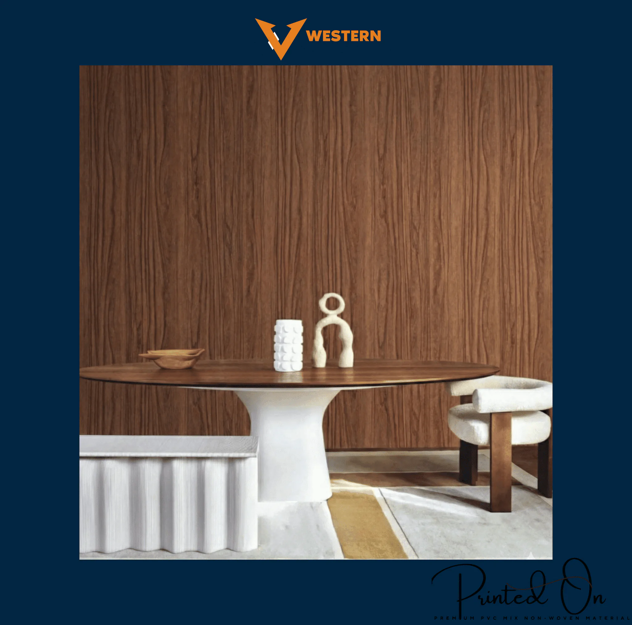 NATURAL WOOD GRAIN WALLPAPER IN CLASSIC WALNUT