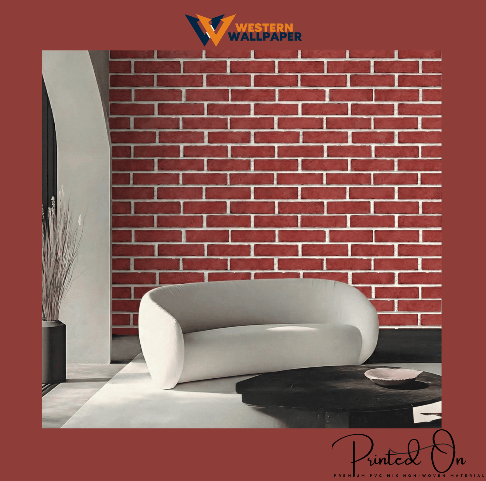 URBAN LOFT BRICK WALLPAPER IN ASH WHITE