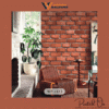 CITADEL URBAN INDUSTRIAL BRICK WALLPAPER IN OXBLOOD RED