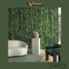 VERIDIAN FOREST BAMBOO WALLPAPER IN DEEP MOSS