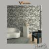 HEARTHSTONE QUARRY MASONRY WALLPAPER IN AMBER EARTH
