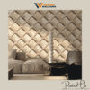 GEOMETRIC CUSHION MARBLE WALLPAPER IN SANDSTONE BEIGE