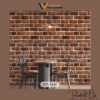 TRADITIONAL RED BRICK WALLPAPER IN RUSTIC TERRACOTTA