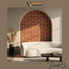 TRADITIONAL BRICK WALLPAPER IN RUSTIC TERRACOTTA