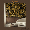 EXOTIC LEOPARD PRINT WALLPAPER IN AMBER GOLD
